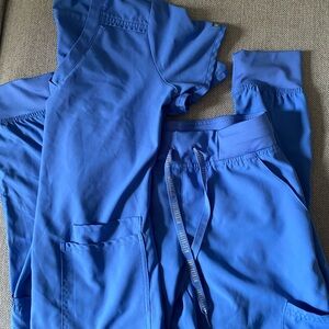 Med Couture scrub set - Ceil Blue